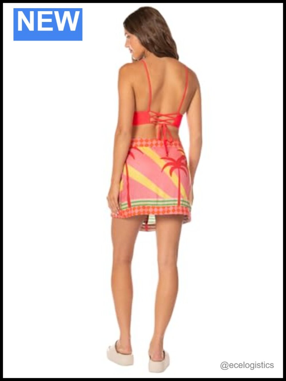 Maaji Short Skirt Active Swim Skirt Viscose Drawstring Beachwear